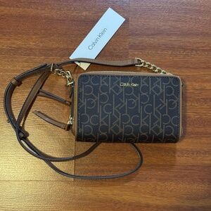 Brand New Calvin Klein Monogrammed Crossbody